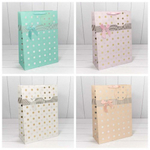 Пакет подарочный 32х45х15см "Леди" с тиснением (Микс)