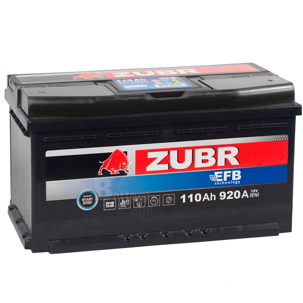 Аккумулятор ZUBR EFB (110Ah, 920A, R+) ZE1100