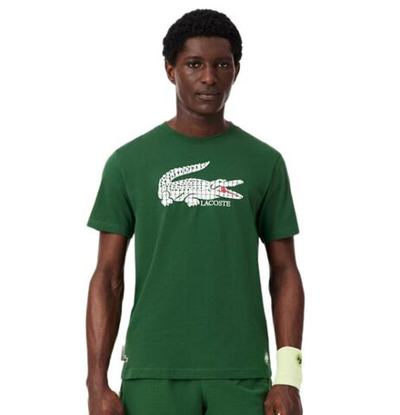 Теннисная футболка Lacoste Roland-Garros Edition Tennis - green
