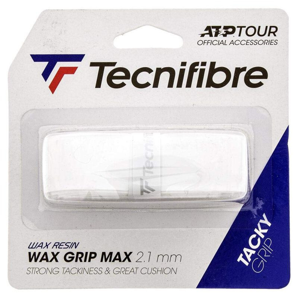 Теннисные намотки базовые Tecnifibre Wax Grip Max 1P - белый