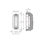 Ответная планка пластиковая Minimal B02402.05 AGB