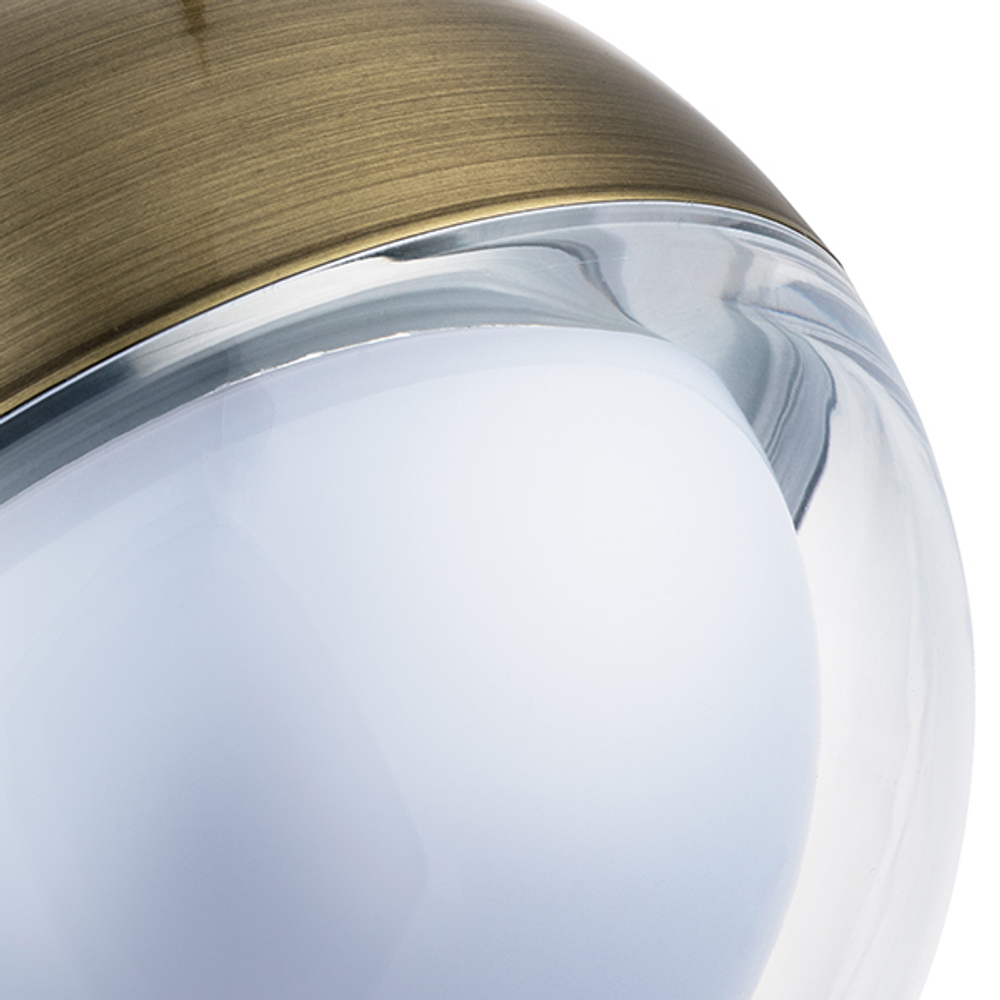 815511 Люстра DAFNE 1х5W(led) G9 ЛАТУНЬ/ПРОЗРАЧНЫЙ