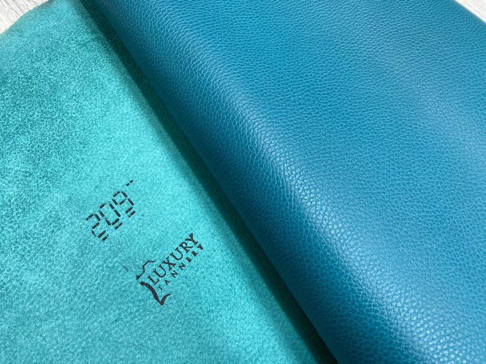 Luxury Tannery Sea Wave (1,3-1,5 мм),  цв. Синий, натуральная кожа