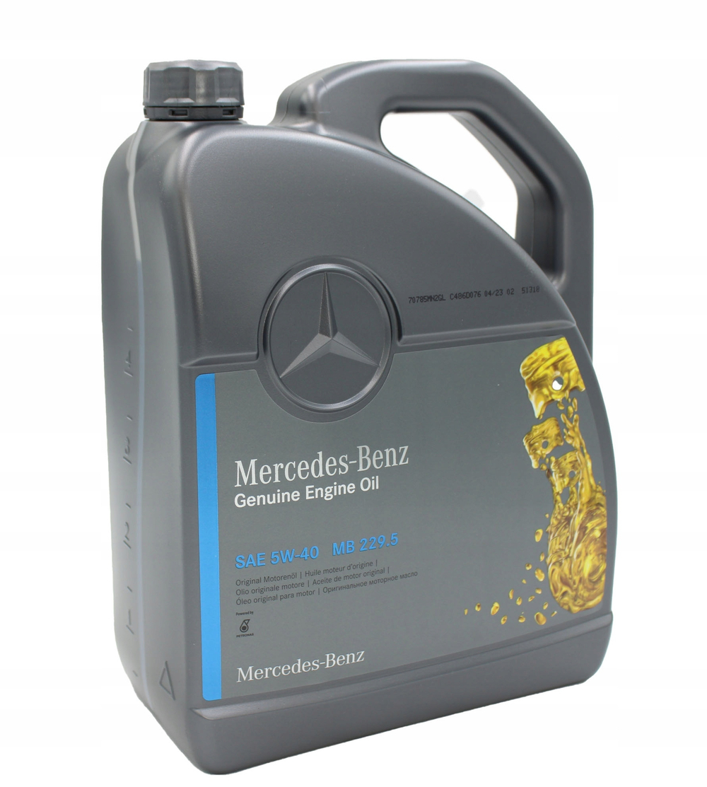 MERCEDES-BENZ Масло моторное синтетическое MB 229.5 5W-40 5L (A000989210713FAER)