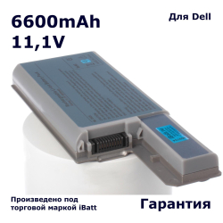 Аккумулятор iBatt 6600mAh, для DF192 FF231 CF623 DF230 FF232 HX306 CR160 DF249 MM160 MM165 GR932 451-10308 CF704 GX047 CF711 CW666 CW674
