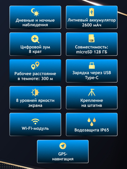 Бинокль цифровой ночного видения Levenhuk Halo 50XN GPS