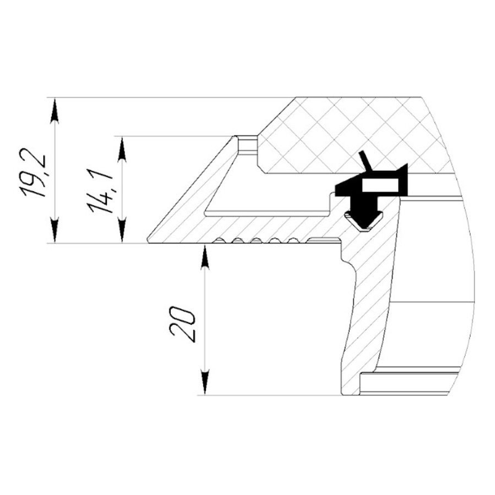 Люк палубный безрамный Пеликан 425x425 R75 (10268739)