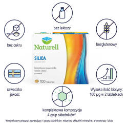 Диетическая добавка Naturell Silica, 100 таблеток
