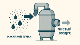 Очистка воздуха от масляного тумана