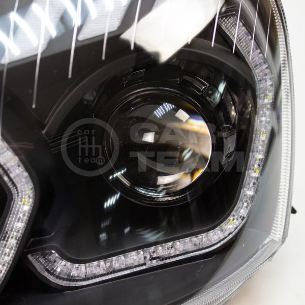 Фары Лада Приора передние в стиле BMW (ver.2) с Bi LED модулями 2,5 дюйма
