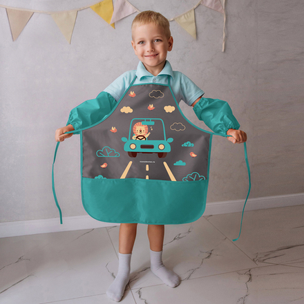 Фартук для творчества на завязках. Львенок