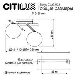 Citilux DORSY CL223122 LED Светильник поворотный Чёрный