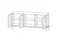 Тумба Fjord 3 двери глубина 42 см (белый)