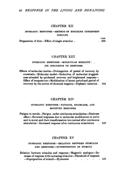 Response in the Living and Non-living / Ответ в живых и неживых | Jagadis Chandra Bose