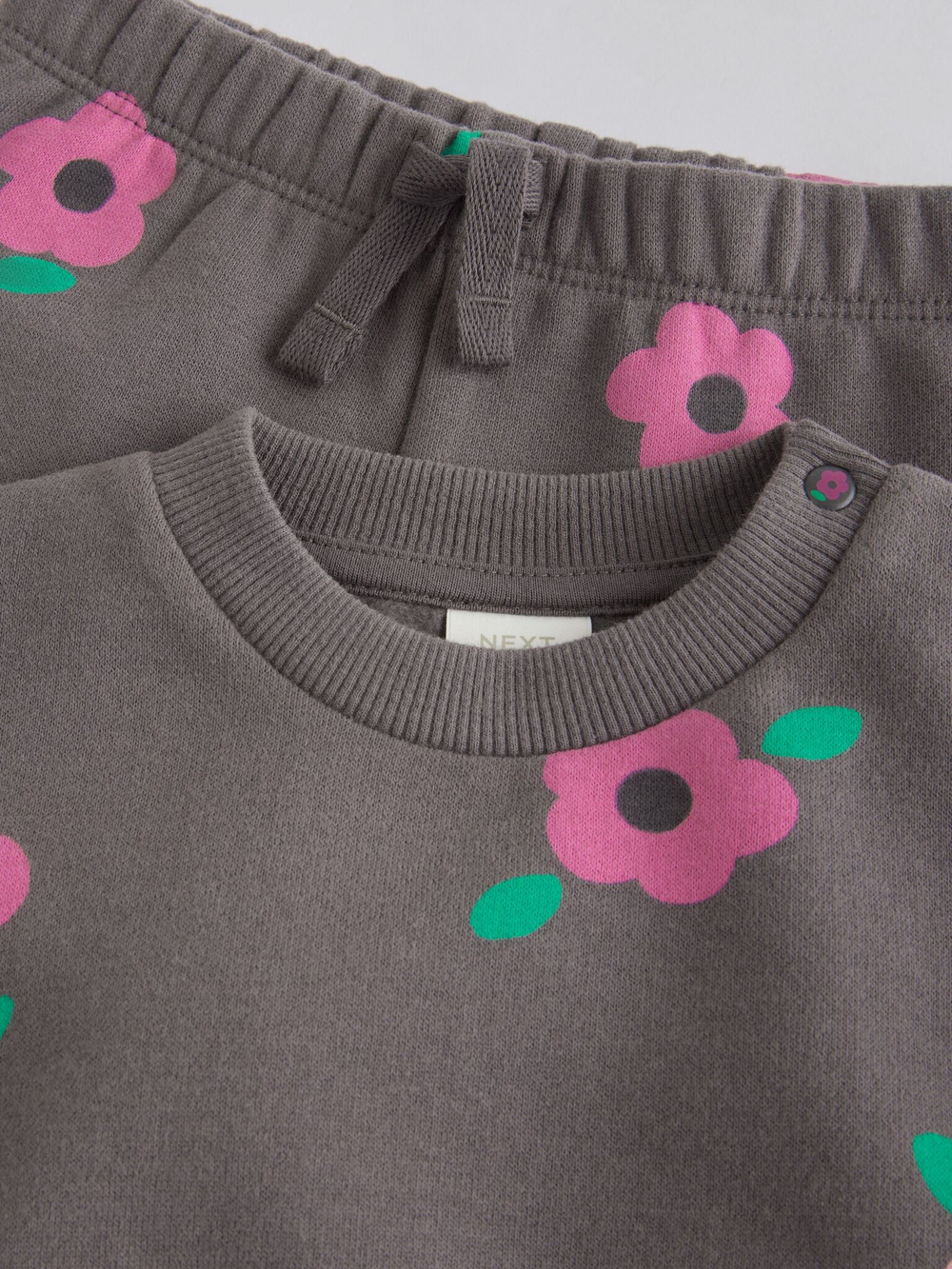 Свитшот и спортивные брюки в комплекте для малышей Next B77-493, Серый