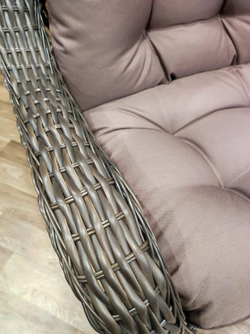 Кресло из искусственного ротанга МЭДИСОН НЬЮ «MEDISON NEW» с подушками на сидение и спинку