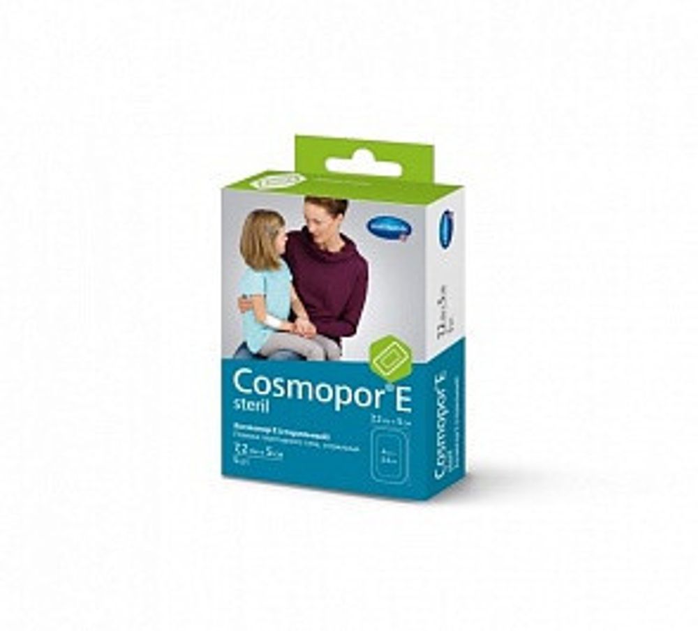 Cosmopor E steril/Космопор E стерил 7,2 х 5 см, 5 шт- пластырные повязки