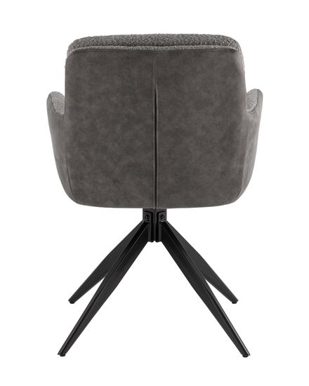 Стул обеденный Wick серый с серой экокожей