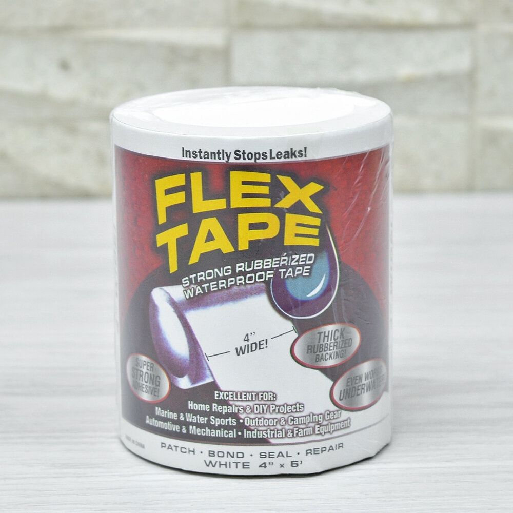 Лента - скотч клейкая сверхсильная 150*10см &quot;Flex Tape&quot; белая