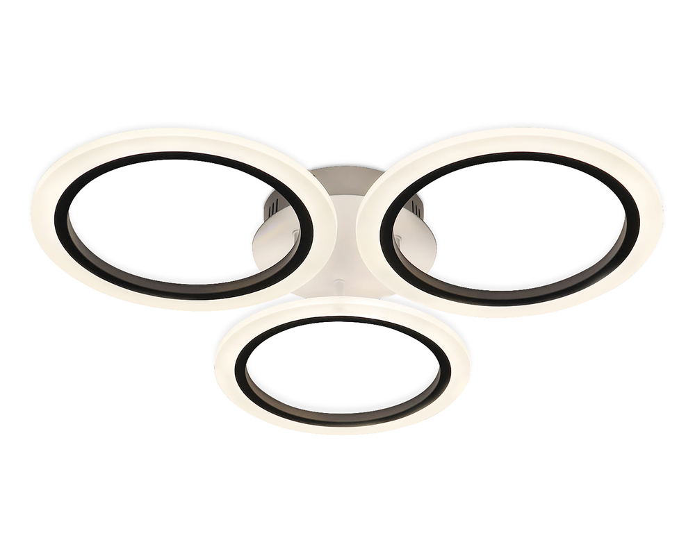 Потолочный светодиодный светильник с пультом FA4052/3 WH белый 4200K/3000/6400K 51W D580*80 (ПДУ ИК)