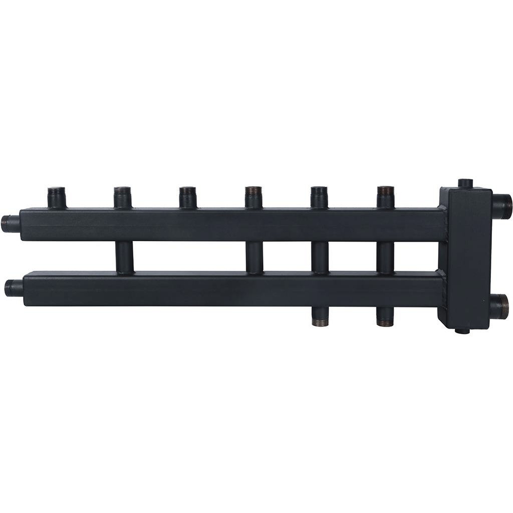 Коллектор с гидравлической стрелкой ROMMER - 1"1/2 НР на 3+1+1 контур 1" НР (до 85 кВт)