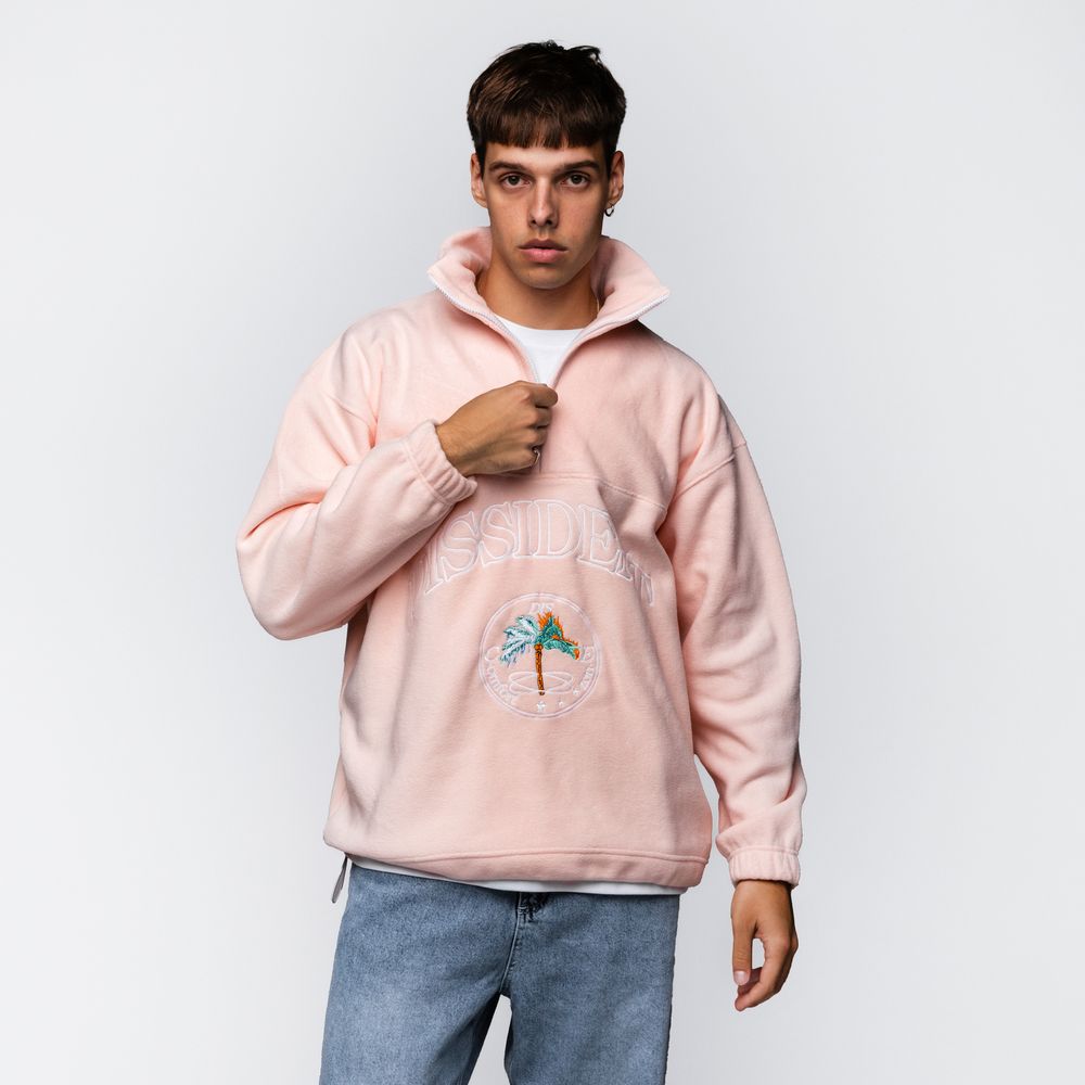Купить Толстовка Dissident флисовая DZ AW25 светло-розовая Толстовка Dissident флисовая DZ AW25 светло-розовая