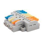 Клемма СМК 3х3 проходная разветвительная 3 полюса, с монтажной площадкой (1 ввод, 3 вывода на полюс)