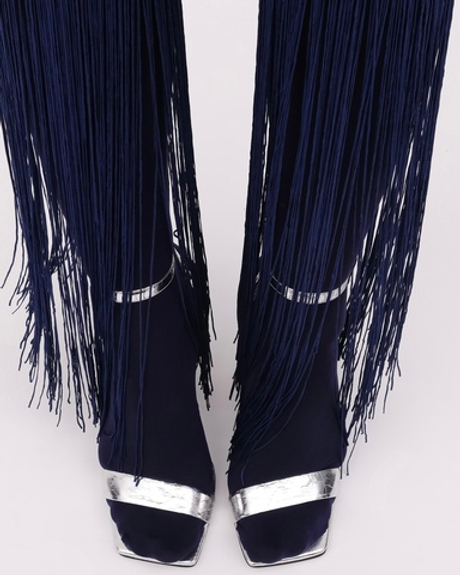 Гольфы с бахромой Богатый синий