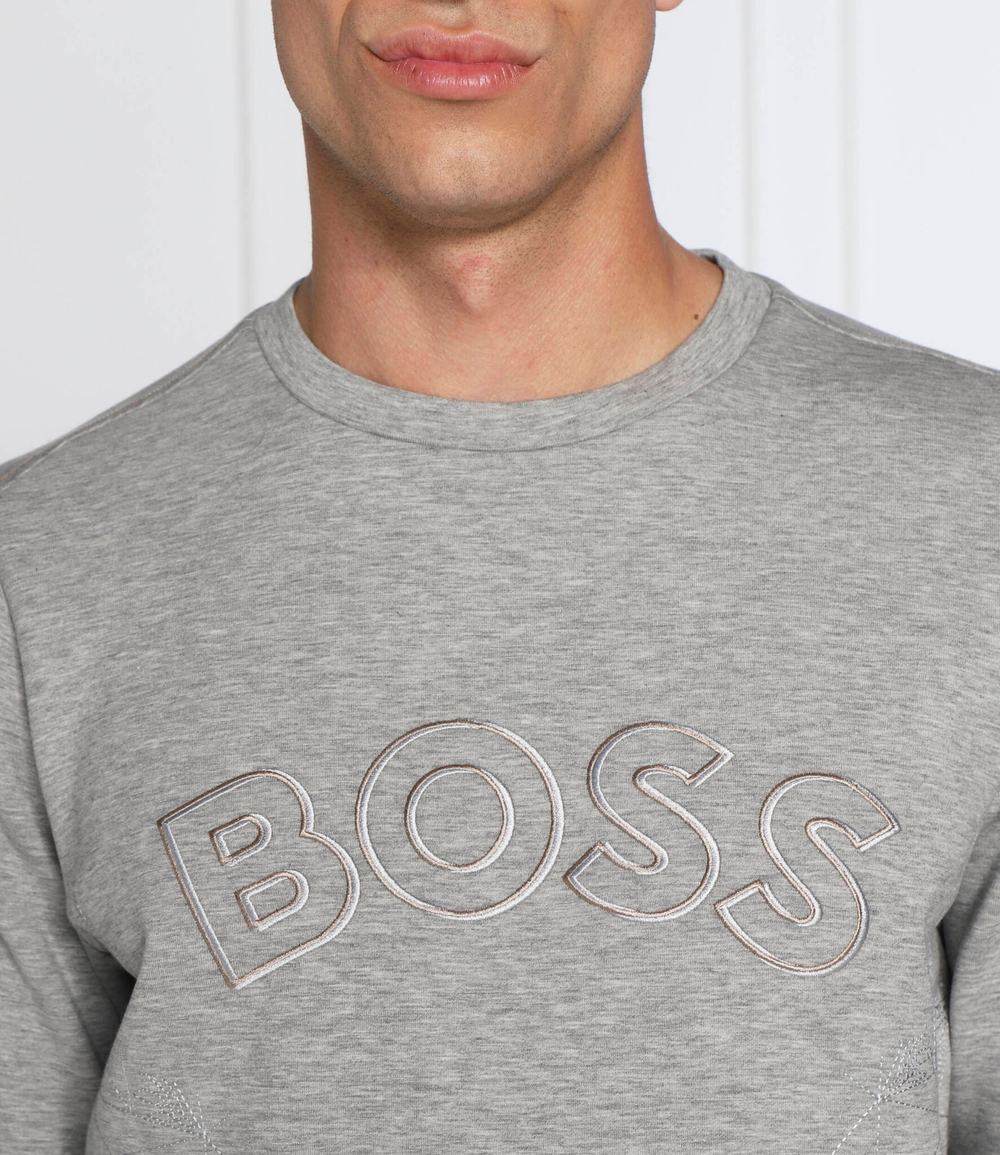 Худи salbo iconic BOSS GREEN - серый(50477122)