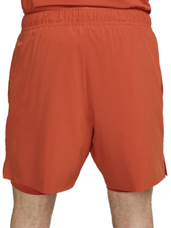 Теннисные шорты Nike Court Dri-Fit Slam RG 2-in1 Shorts - rust factor/white