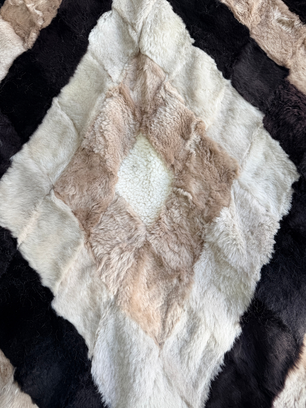 Покрывало меховое ковер из шкуры овчины