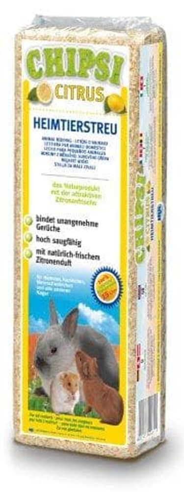 Наполнитель Chipsi Citrus д/грызунов 15л*1кг Опилки древесные ароматизированные Наполнитель Chipsi Citrus д/грызунов 15л*1кг Опилки древесные ароматизированные
