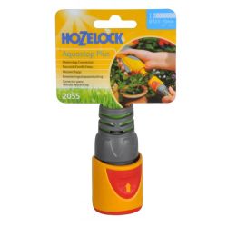 Коннектор HoZelock 2055 с аквастопом 12,5 мм + 15 мм | HoZelock