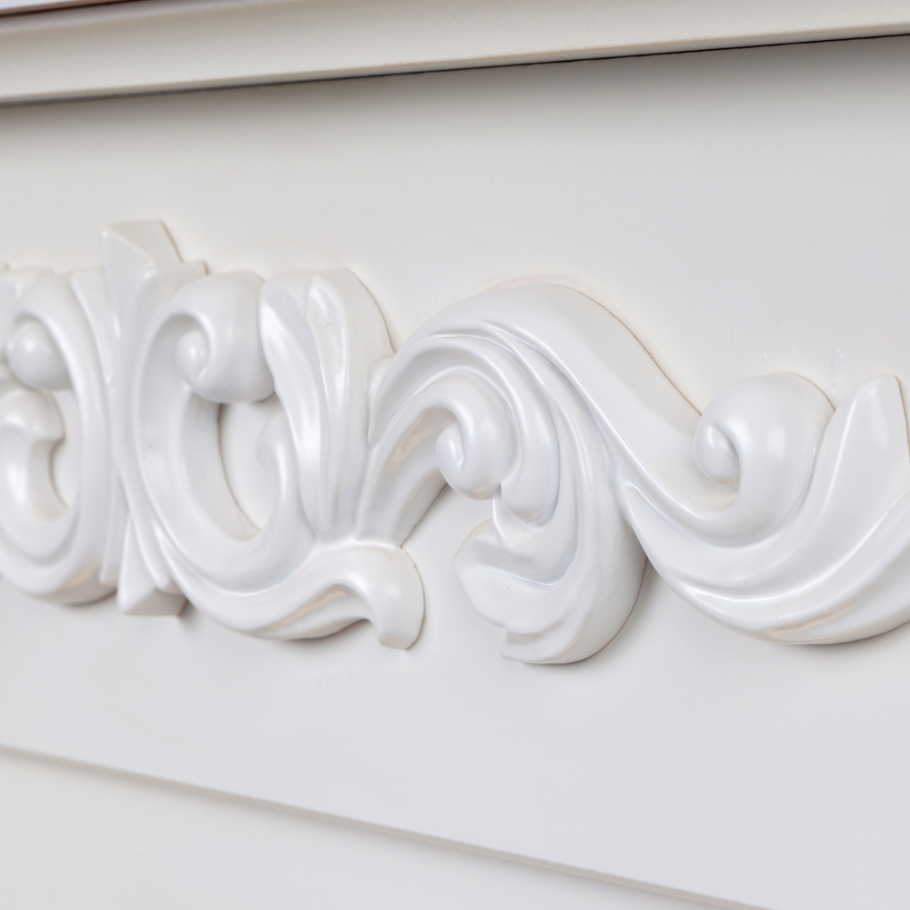 Каминокомплект Real Flame Dominica Corner WT с очагом Majestic Lux Black (угловой) (без пульта)