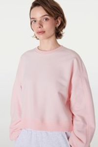 Свитшот укороченный "Розовый" женский