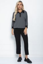 Блуза Ритм (серая) Б11274 LT Collection