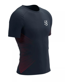Теннисная футболка Compressport Performance SS Tshirt - salute/high risk red
