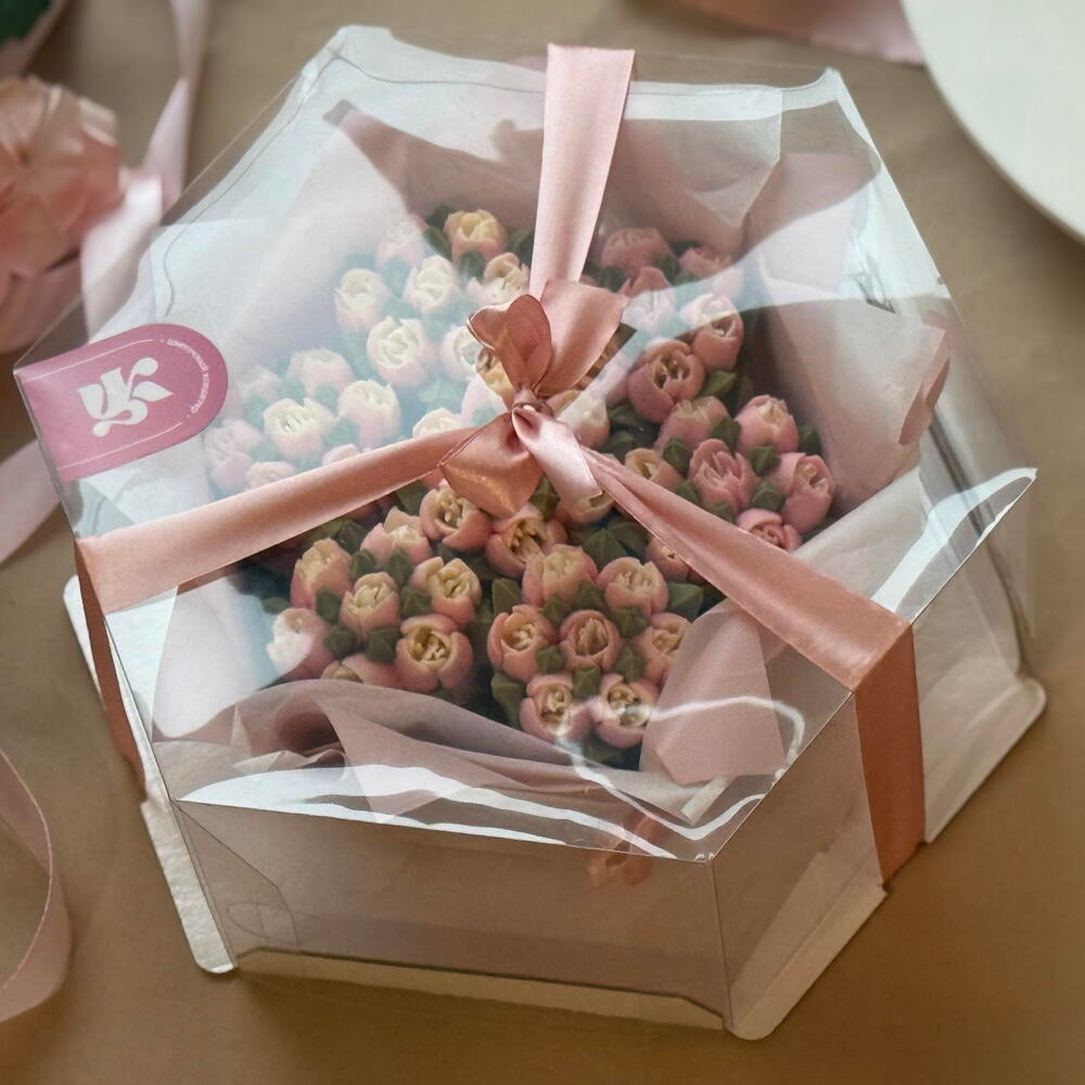 Акция от Vivienne Sabo, Букет творожных тюльпанов на капкейках для Мамы