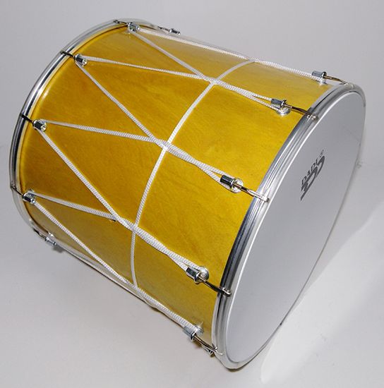 BK-14Lv Барабан кавказский 14" с веревкой, 34х35.6см, желтый, Мастерская Бехтеревых