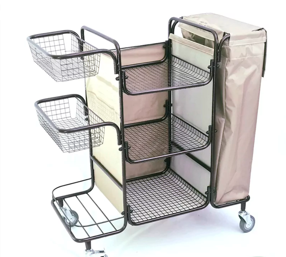 Тележка разборная для горничной, бежевый мешок
