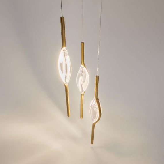 Подвесная светодиодная люстра Maytoni Foresight MOD347PL-L24BS3K