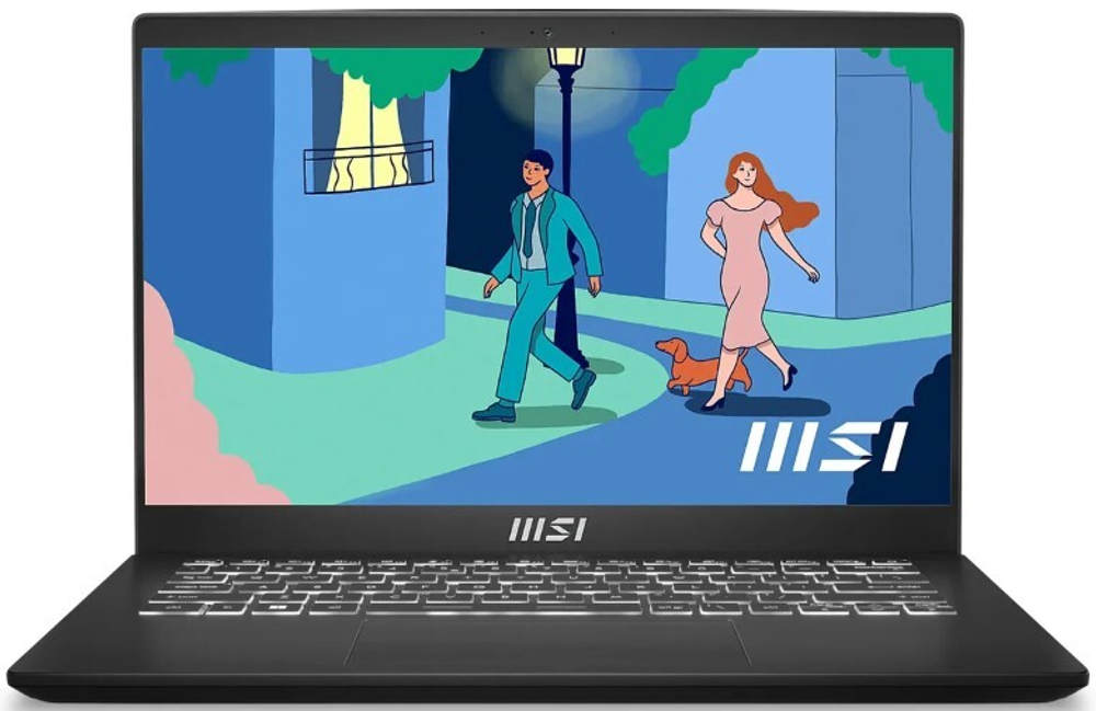Ноутбук  MSI Modern 14 C7M-238RU 14 ", Ryzen 5, 8 Гб RAM, 512 Гб SSD, Iris Xe Graphics, Черный
