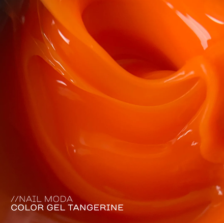 Nail Moda Gel Neon Tangerine - Гель моделирующий цветной, 15мл