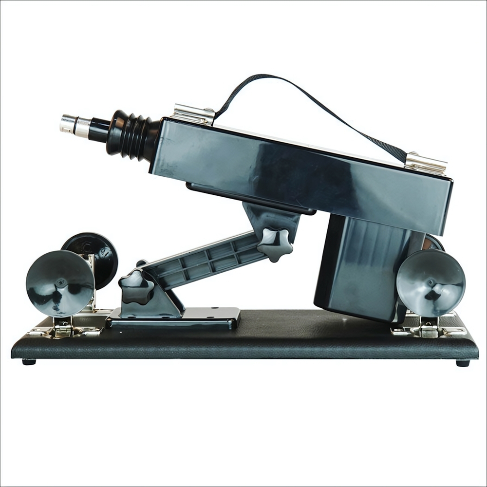 Секс-машина с регулируемой подставкой и ручкой Rosyland (Цвет: черный)