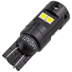 Лампочка светодиодная T10-3030-8SMD 12v белая KING T10-3030-8SMD W