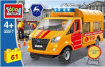 Конструктор пластмассовый ГАЗель Аварийная служба 61 дет. 50017-KK (Город мастеров)