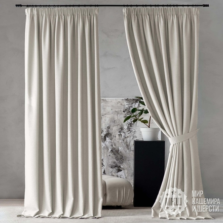 Готовые шторы и покрывало ИБИЦА (арт. BL10-217-12)  - кремовый