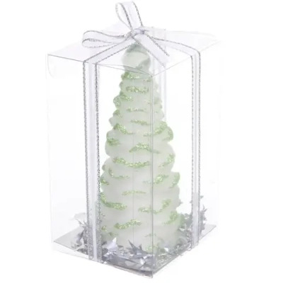 Свеча новогодняя «Пушистая елочка» 7*7*12см, Зеленый