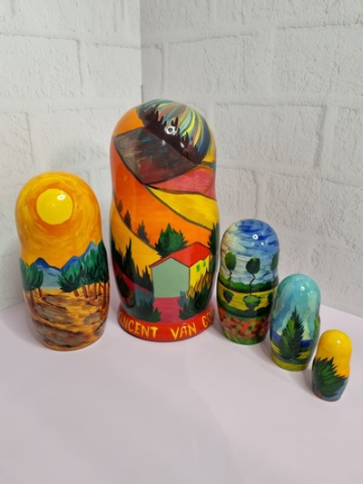Матрешка "Кипарис" ван гог 5мест