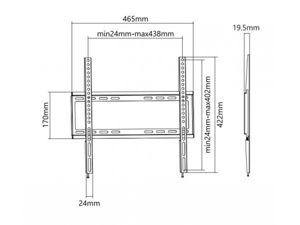 Кронштейн Ultramounts UM812F Black